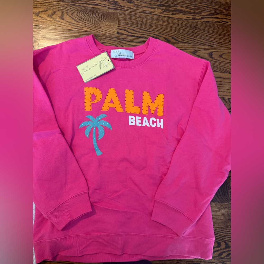 Vintage Havana Pink Palm Beach Sweatshirt - Picture 2 of 2